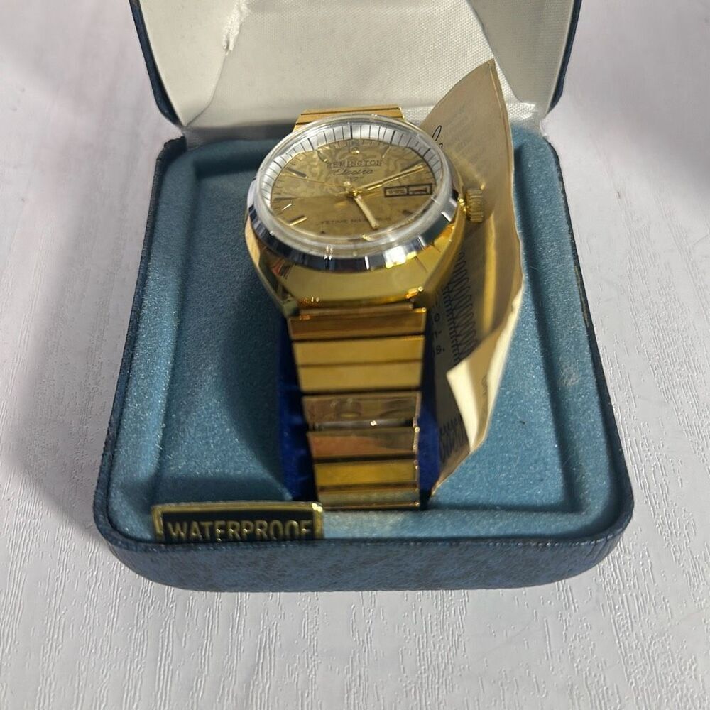 Working Vintage Remington Electra 17 Gold Wristwatch Lifetime Mainspring - Picture 3 of 10